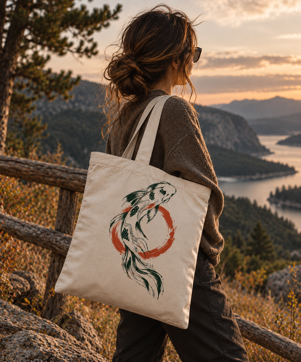 Памучна чанта (Tote bag) Koi
