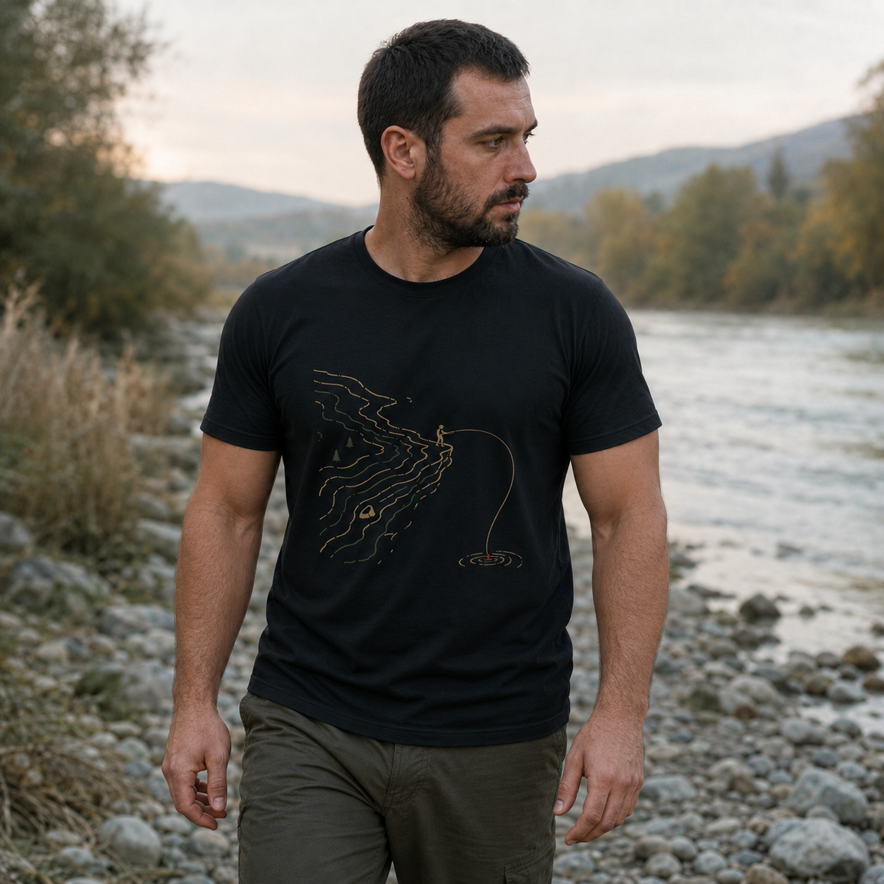 Тениска Lone Fisherman