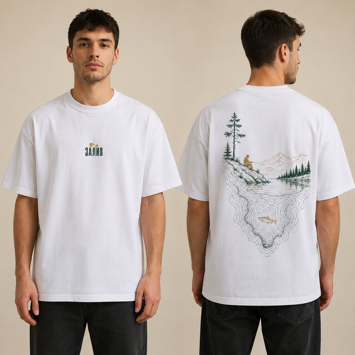 Тениска Fishing Depth