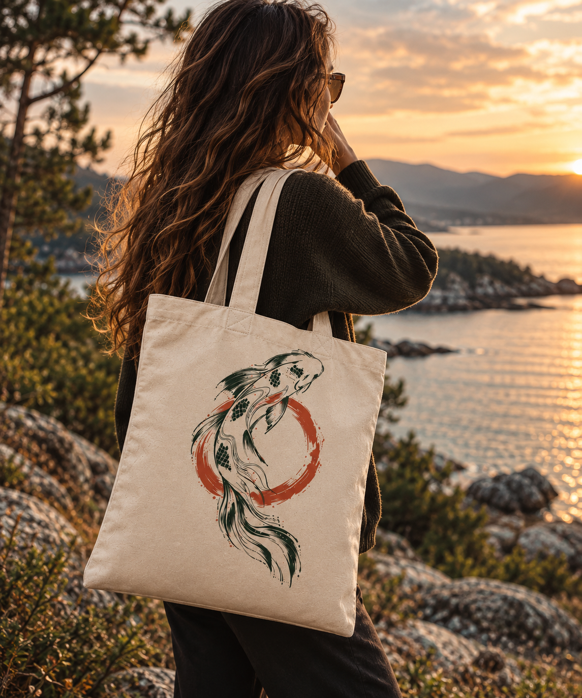Памучна чанта (Tote bag) Koi